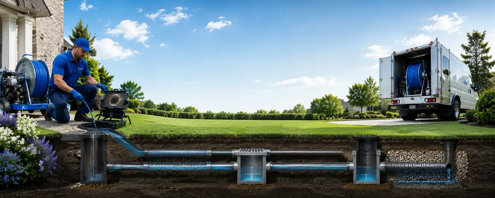 Outdoor drain cleaning information for Randall, IA
